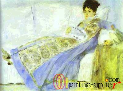Mme Monet Lying on a Sofa, 1872 