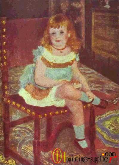 Portrait of Georgette Charpentier on a Chair, 1878