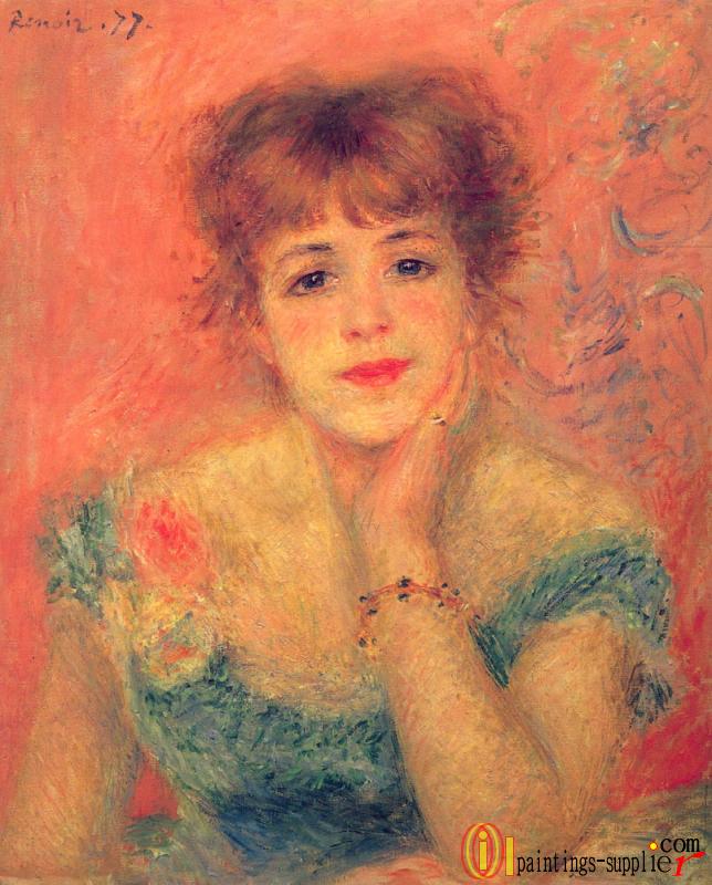 Portrait of the Actress Jeanne Samary, 1877.