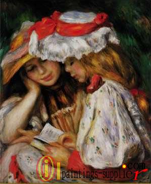 Two Girls Reading.