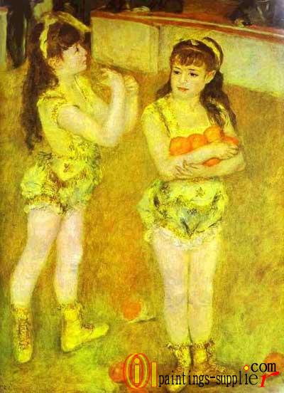 Two Little Circus Girls, 1879
