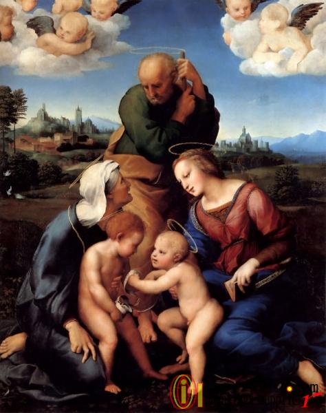 The Holy Family With Saints Elizabeth and John.