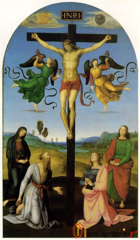 Crucifixion with Sts Mary Virgin, Mary Magdalen, John and Jerome,1503