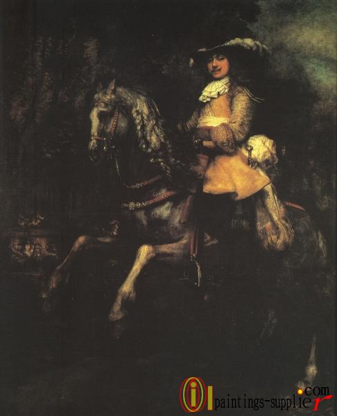 Frederick Rihel on Horseback.