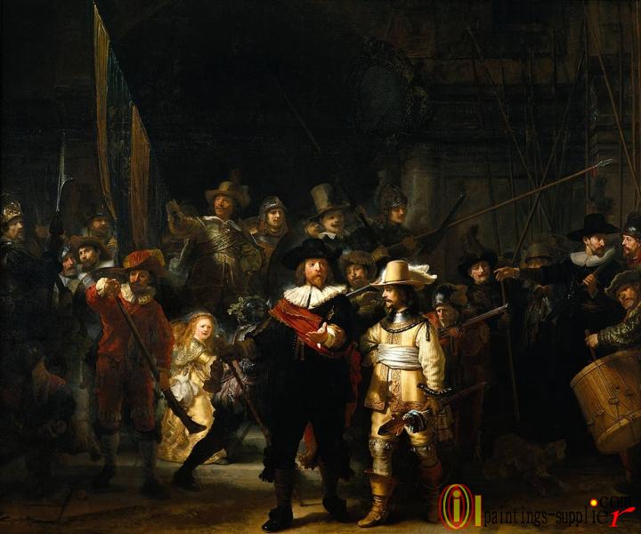 The Company of Frans Banning Cocq and Willem van Ruytenburch known as the -Night Watch