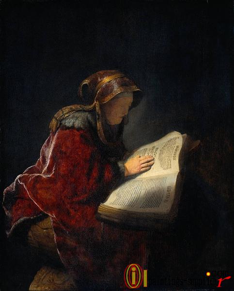 The Prophetess Anna (known as -Rembrandt-s Mother-).