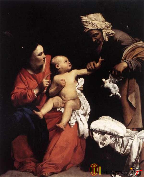 Madonna and Child with St Anne