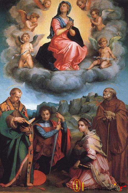 Virgin with Four Saints.