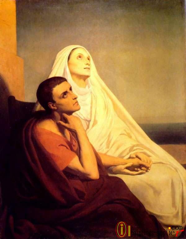Saint Augustin et sa Mere Monique