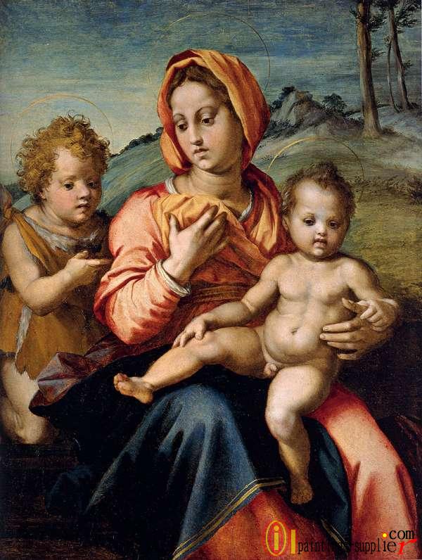Madonna And Child With The Infant Saint_John_In_A_Landscape.