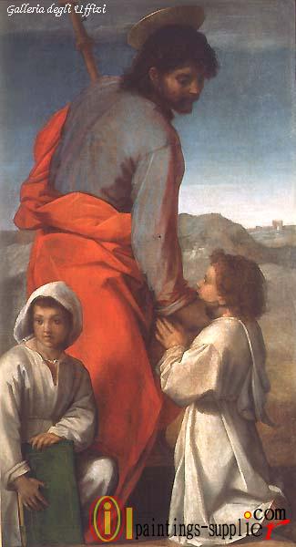 St James with Two Children.