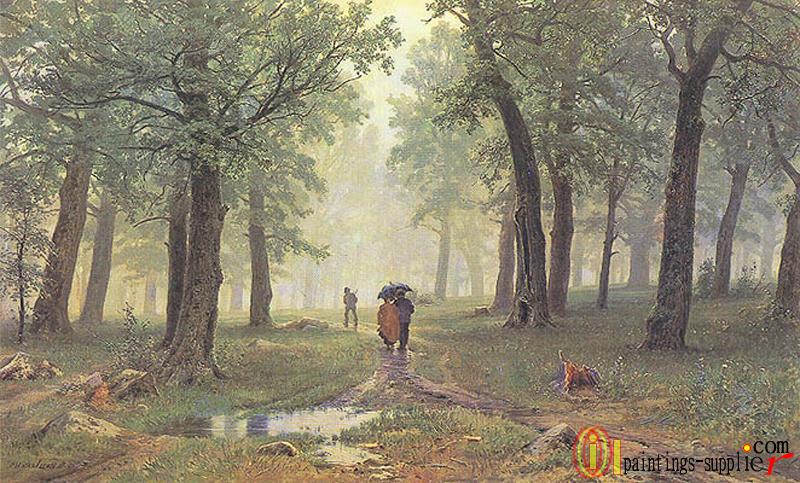 Rain in the Oak Grove ,1891