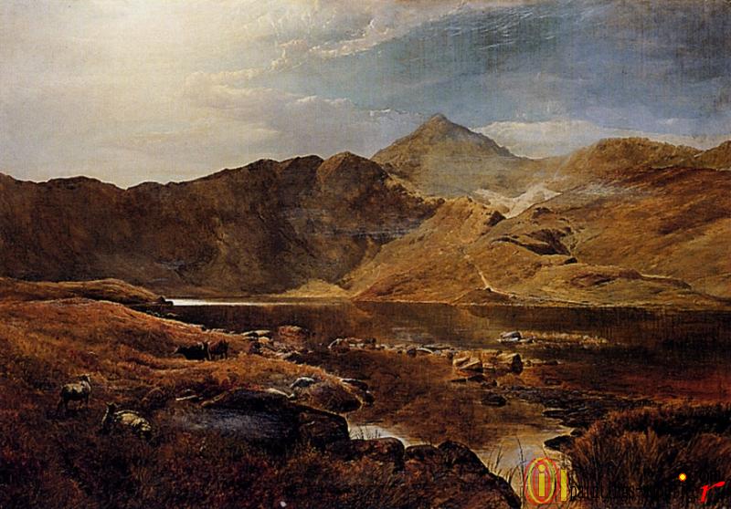 Cattle And Sheep In A Scottish Highland Landscape