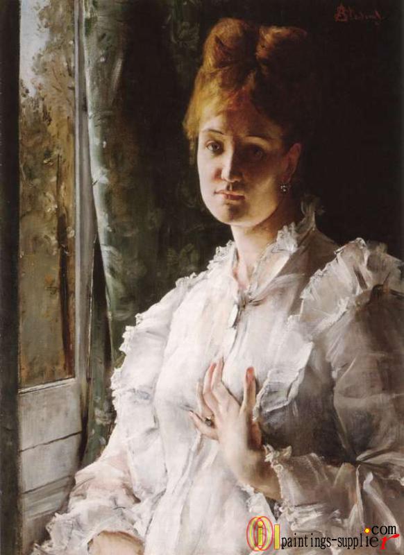 Portrait of a Woman in White