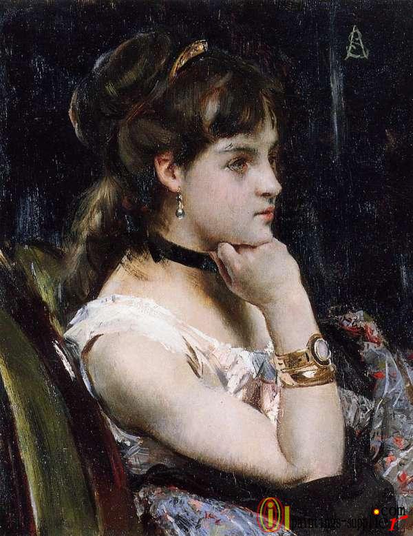 Woman Wearing a Bracelet.