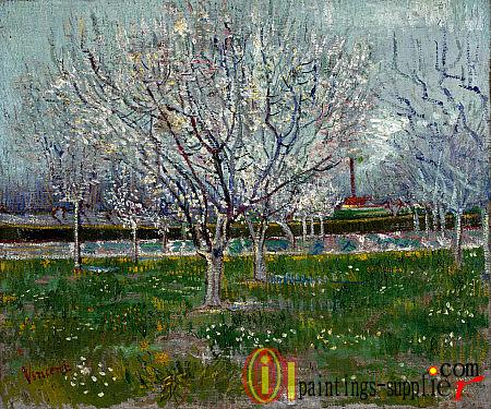 Orchard in Blossom (Plum Trees),1888.