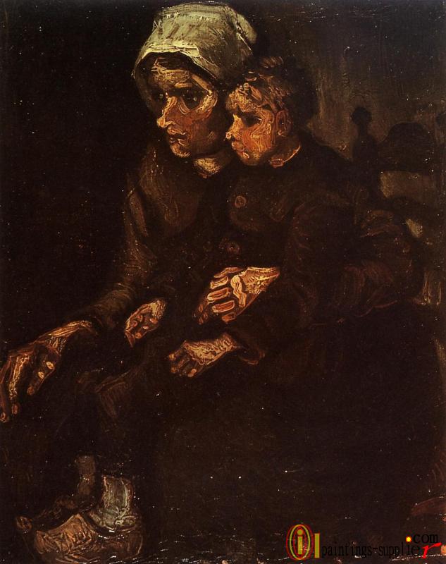 Peasant Woman with Child on Her Lap.