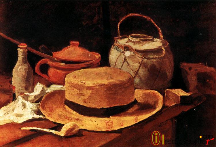 Still Life with Yellow Straw Hat