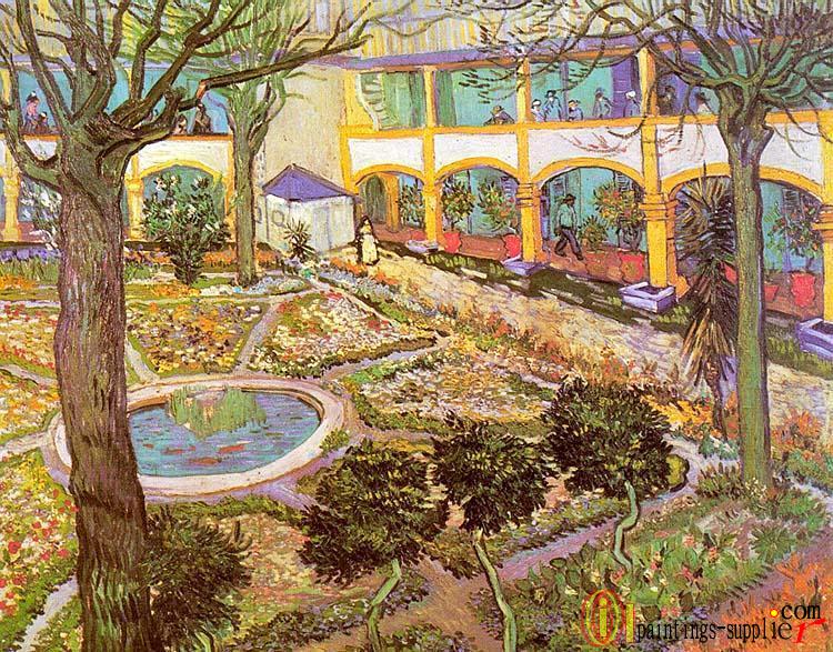 The Courtyard of the Hospital at Arles.