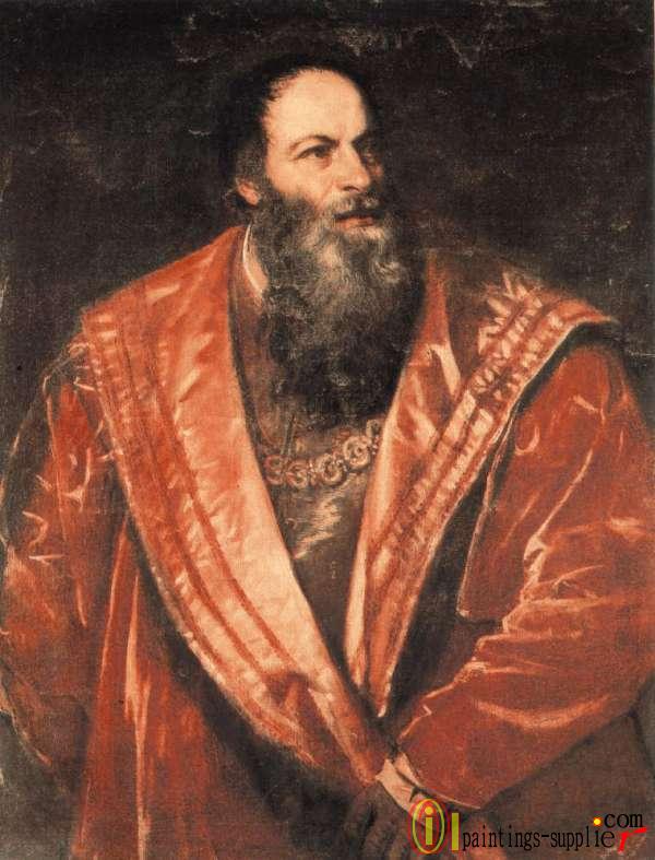 Portrait of Pietro Aretino.