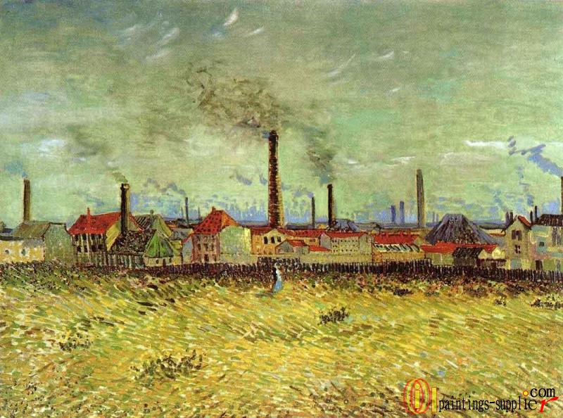 Factories at Asnieres Seen from the Quay de Clichy.