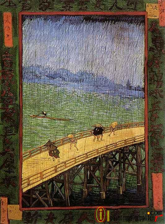 Japonaiserie - Bridge in the Rain