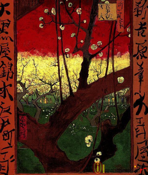 Japonaiserie - Flowering Plum Tree