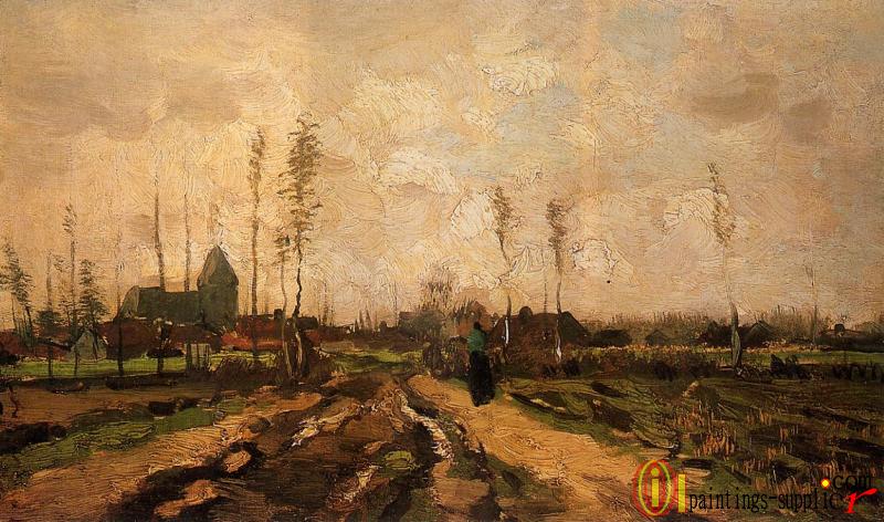 Landscape with Church and Farms