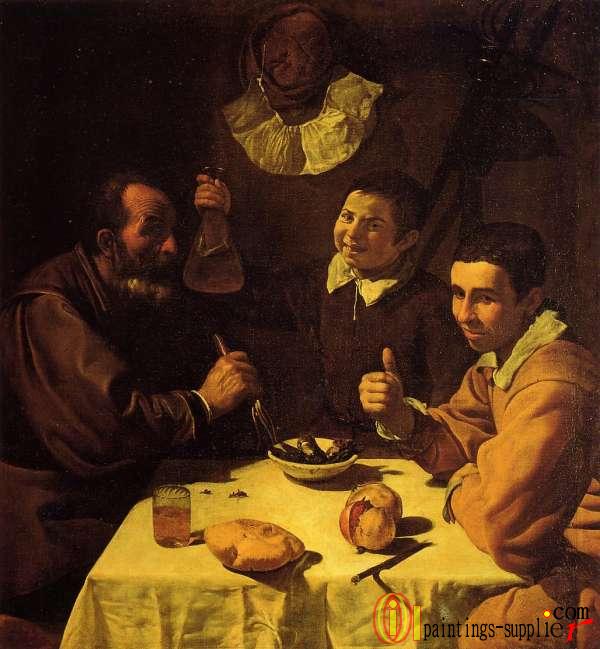 Three Men at a Table