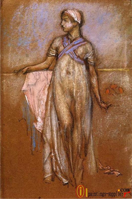 The Greek Slave Girl aka Variations in Violet and Rose