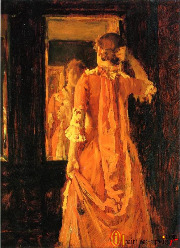 Young Woman Before a Mirror.
