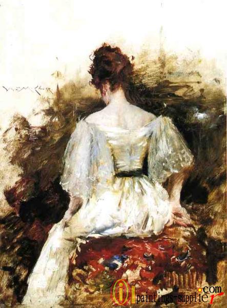 Portrait of a Woman The White Dress.
