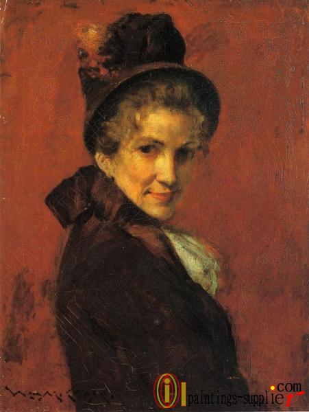 Portrait of a Woman (black bonnet)