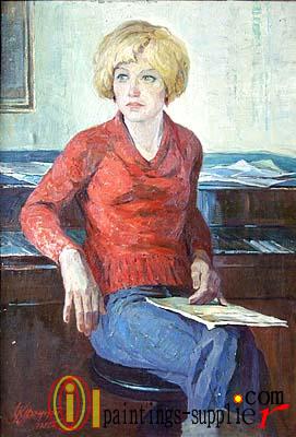 The portrait of the Student girl