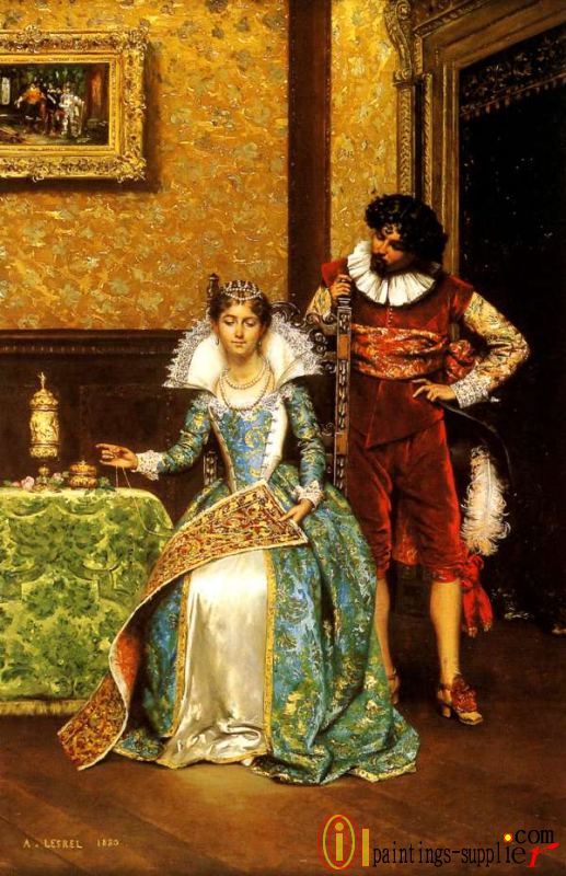 The Attentive Courtier,1880