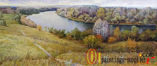 Rayevka. The north Donets RiverNear the Master's garden.