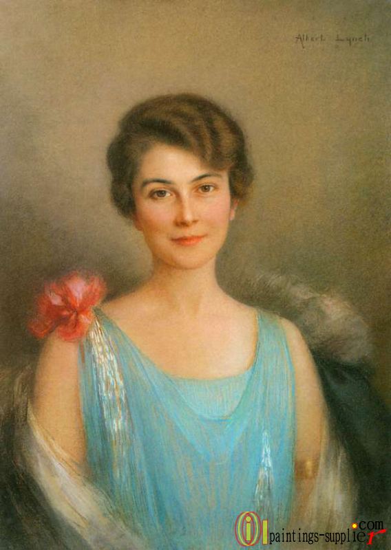 A Portrait of a Lady in Blue