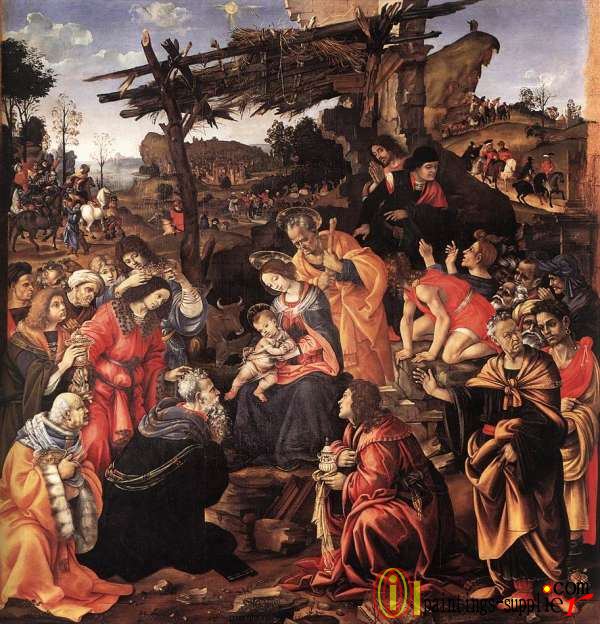 Adoration of the Magi,1496