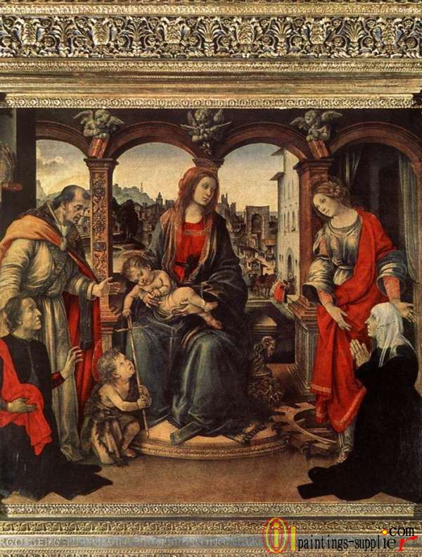 Madonna with Child and Saints,1488