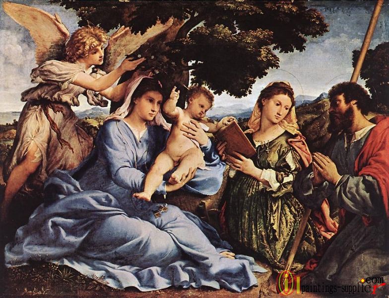 Madonna and Child with Saints and an Angel 1527