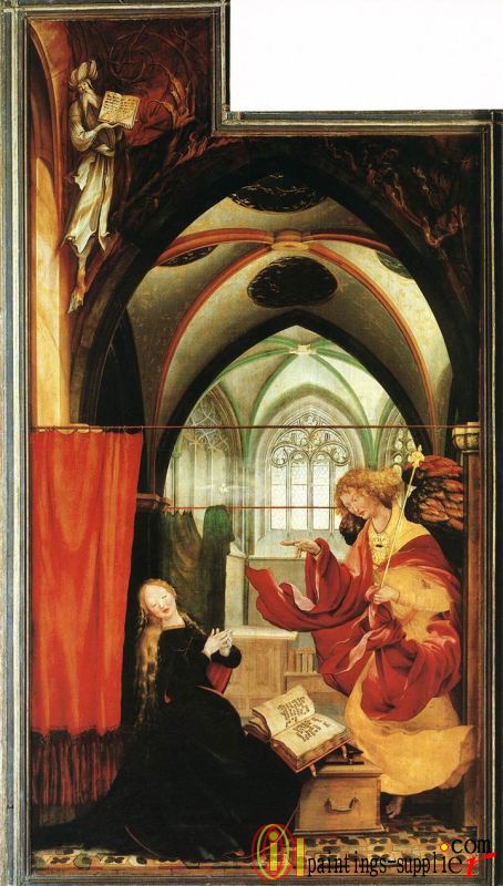 Isenheim Altarpiece (second view) - The Annunciation.