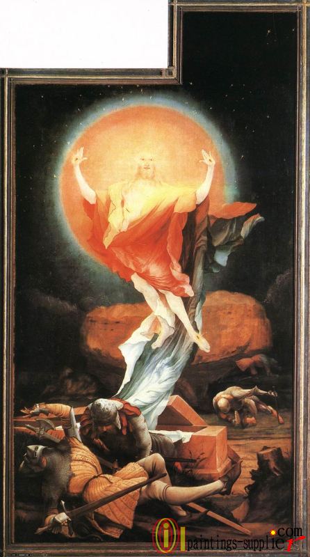 Isenheim Altarpiece (second view) - The Resurrection.