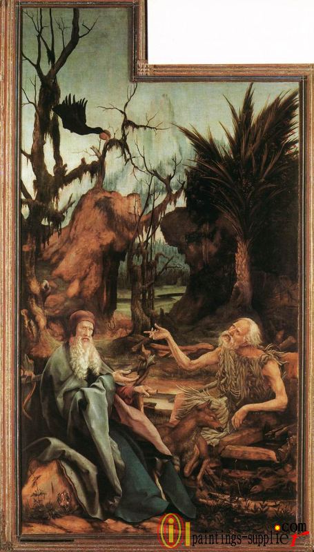 Isenheim Altarpiece (third view) - The Temptation of St Anto.