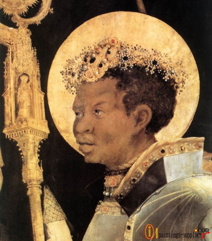 Meeting of St Erasm and St Maurice (detail) 2.