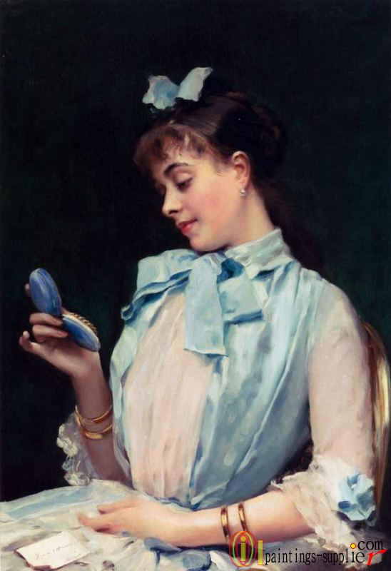 Portrait Of Aline Mason In Blue Portrait Of Aline Mason In Blue