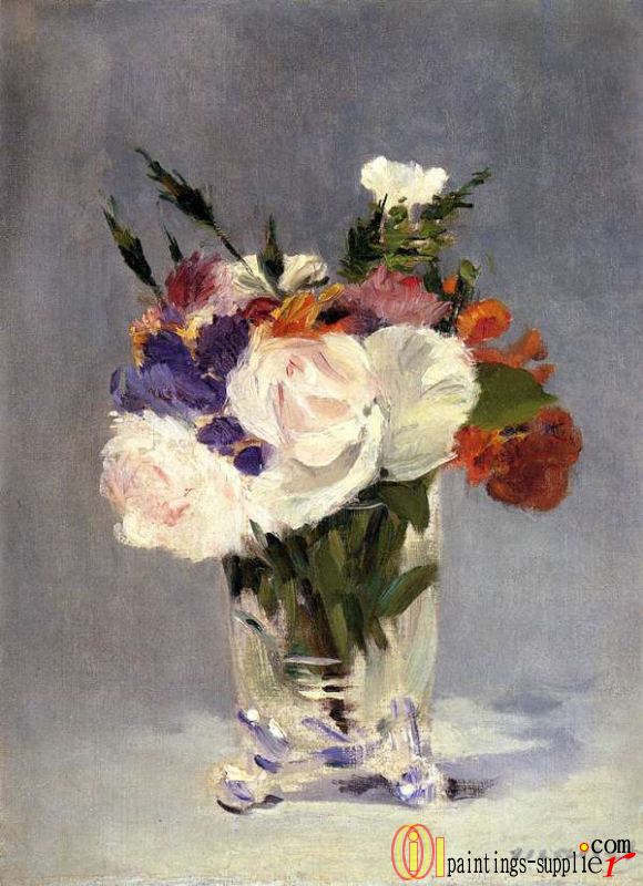 Flowers In A Crystal Vase ,1882