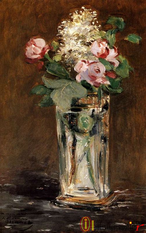 Flowers In A Crystal Vase,1882