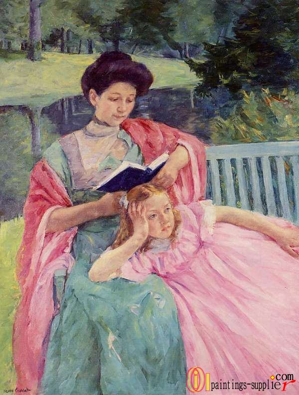 Auguste Reading to Her Daughter,1910