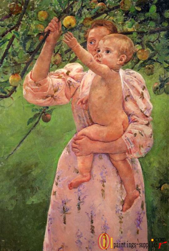 Baby Reaching For An Apple,1893.
