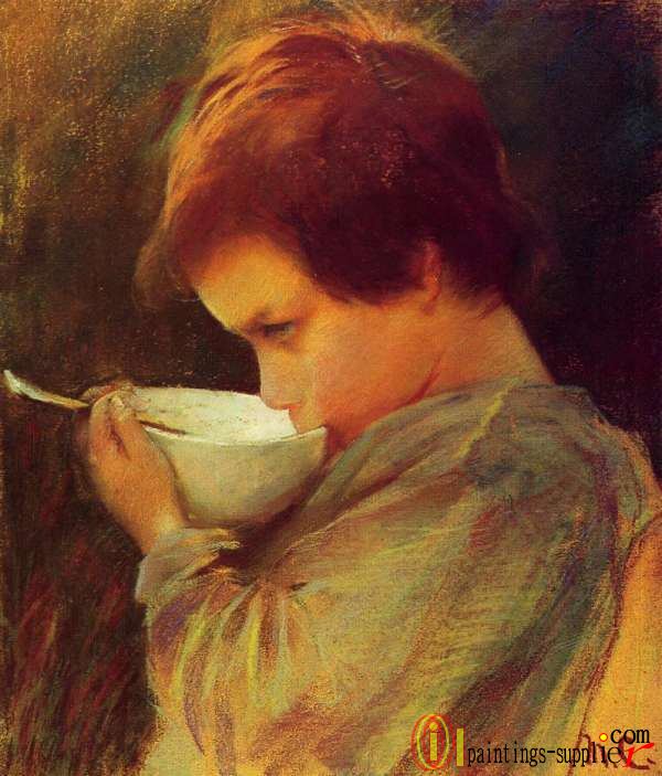 Child Drinking Milk,1868.